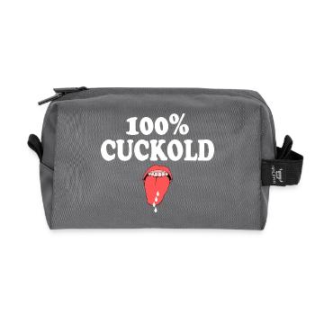 cuckold - Recycelte Kulturtasche - Anthrazit - Vorne