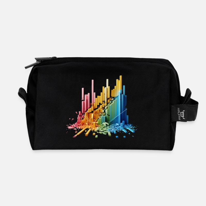 Frequenz-Wand - Recycelte Kulturtasche - Schwarz