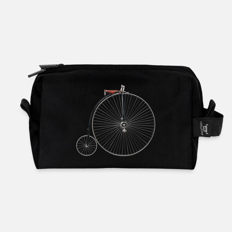 Hochrad - Recycled Toiletry Zip Bag - black