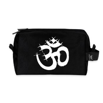 018 - OM Aum ॐ - Recycelte Kulturtasche - Schwarz - Vorne