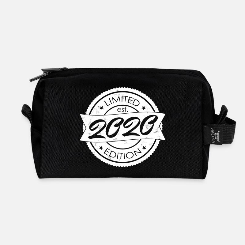 Limited edition est 2020 - Recycled Toiletry Zip Bag - black