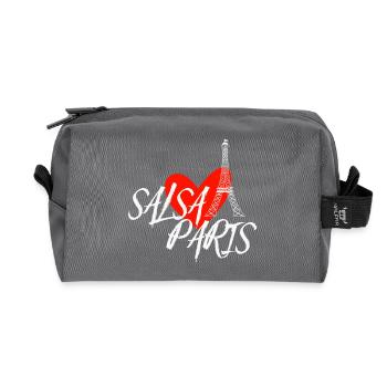 Salsa Paris white Danceshirt - Recycelte Kulturtasche - Anthrazit - Vorne