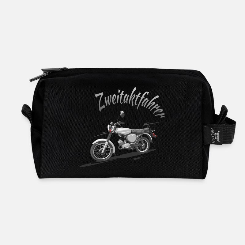 S51 Zweitaktfahrer - Recycelte Kulturtasche - Schwarz