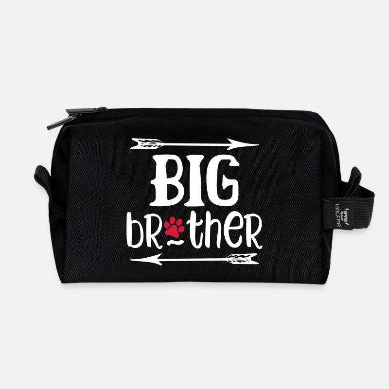 Big Brother Dog - Recycelte Kulturtasche - Schwarz