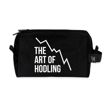 The Art of Hodling - Recycelte Kulturtasche - Schwarz - Vorne