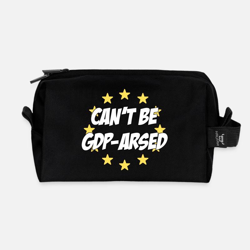 Kann nicht GDPRARSED sein - Recycelte Kulturtasche - Schwarz