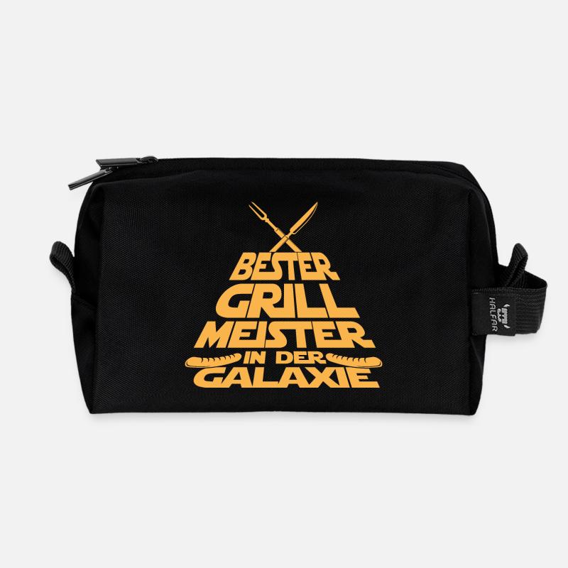 Science Fiction Grillen - Recycelte Kulturtasche - Schwarz