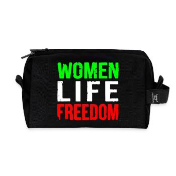 Women life freedom iran - Recycelte Kulturtasche - Schwarz - Vorne