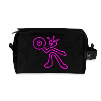 rave DJ - Recycled Toiletry Zip Bag - black - Front