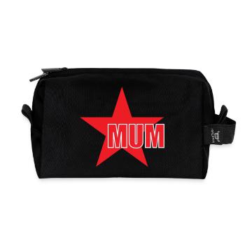 Maman d'Amour - Muttertag - Recycelte Kulturtasche - Schwarz - Vorne