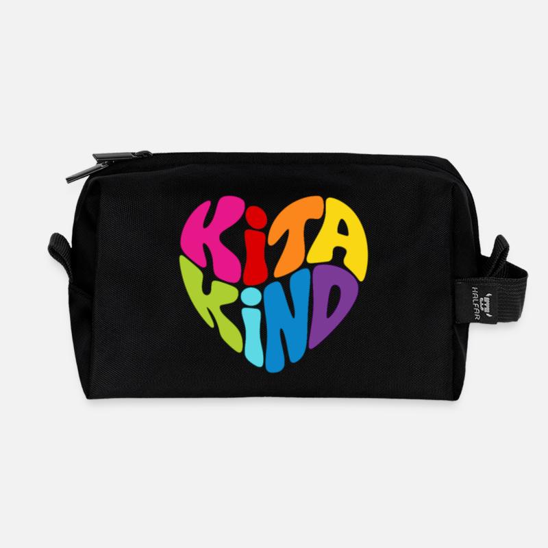 Kitakind Kita Kind - Recycelte Kulturtasche - Schwarz