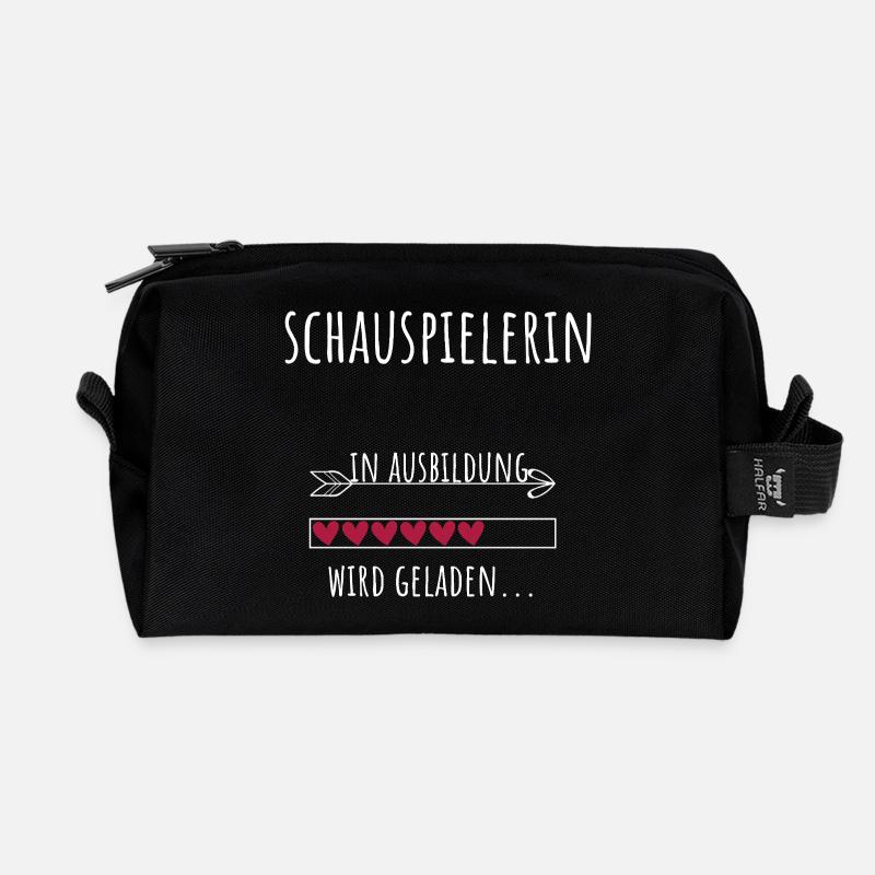 Schauspiel Studium Beruf Ausbildung Schauspielerin - Recycelte Kulturtasche - Schwarz