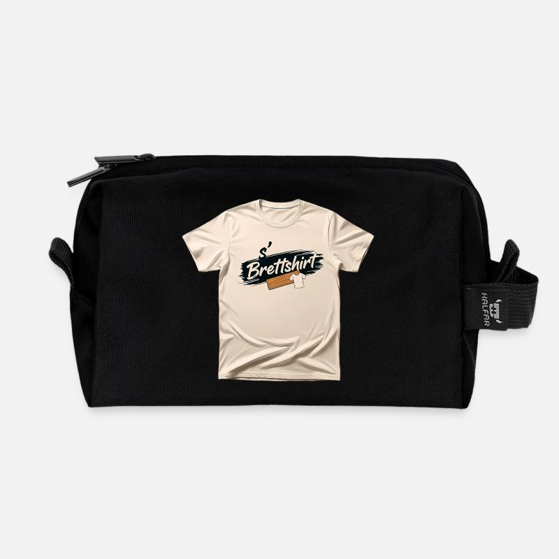 s' Brettshirt - Recycelte Kulturtasche - Schwarz