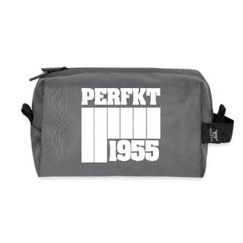1955 - Trousse de toilette en tissu recyclé - anthracite - Devant