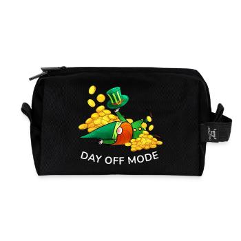 Lutin mode Jour Repos - Trousse de toilette en tissu recyclé - noir - Devant