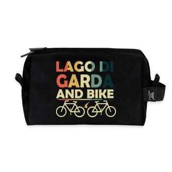 Gardasse et vélo - Trousse de toilette en tissu recyclé - noir - Devant