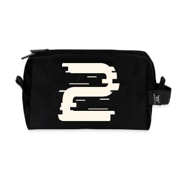2 - Recycled Toiletry Zip Bag - black - Front