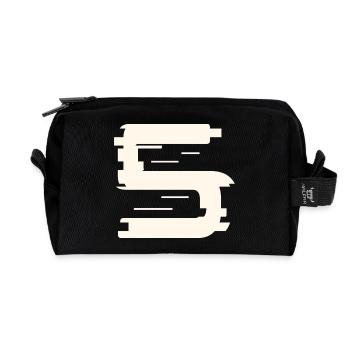 5 - Recycled Toiletry Zip Bag - black - Front