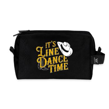 Danse en ligne Danse en ligne Danse en ligne Danse - Trousse de toilette en tissu recyclé - noir - Devant