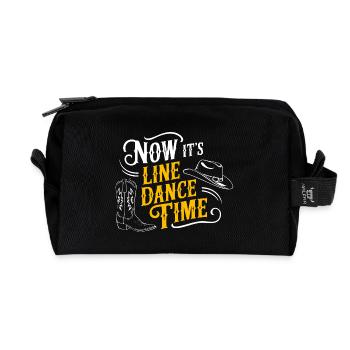 Danse en ligne Danse en ligne Danse en ligne Danse - Trousse de toilette en tissu recyclé - noir - Devant