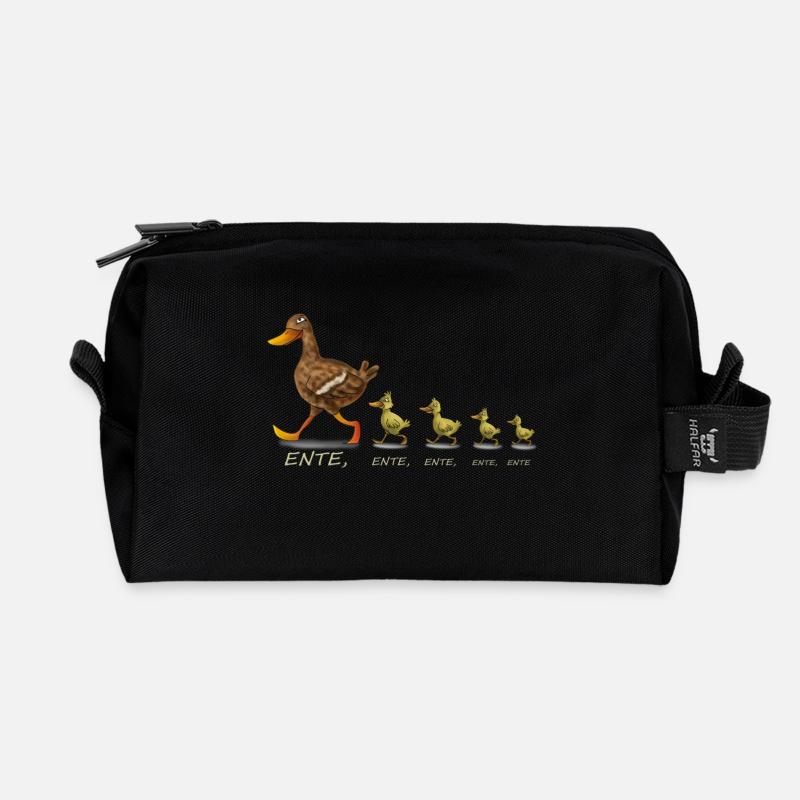 Ente - Recycelte Kulturtasche - Schwarz