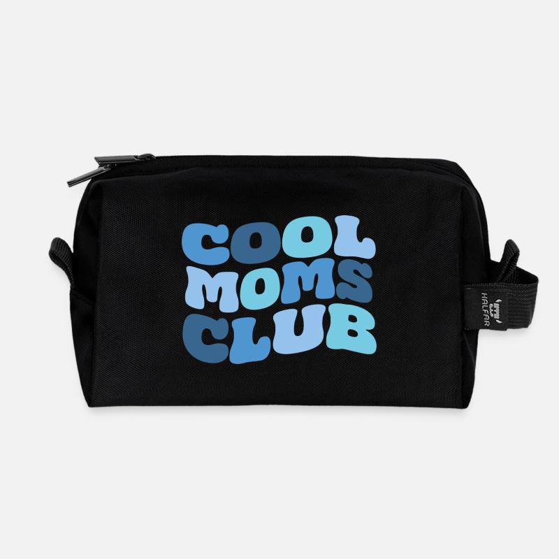 Cool Moms Club - Recycelte Kulturtasche - Schwarz
