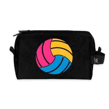 Le ballon de volley-ball - Trousse de toilette en tissu recyclé - noir - Devant