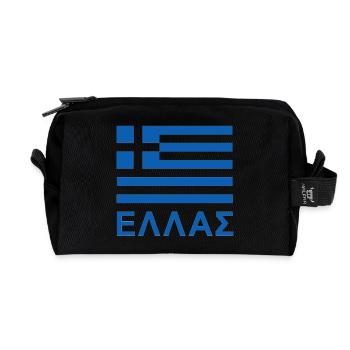Grèce - Trousse de toilette en tissu recyclé - noir - Devant