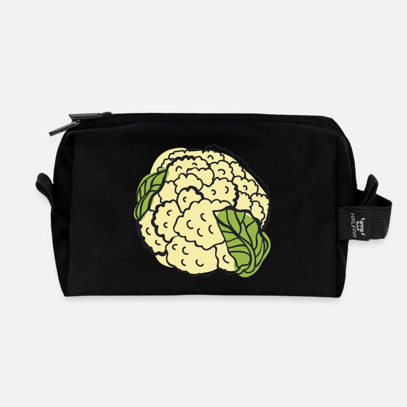 Veganer Vegetarier Tierschutz Geschenkidee - Recycelte Kulturtasche - Schwarz