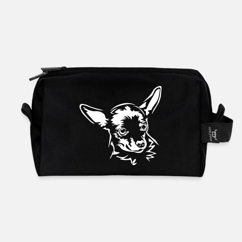 Russkiy Toy Kopf "Black Edition" - Recycelte Kulturtasche - Schwarz