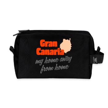Gran Canaria comme chez soi loin de chez soi - Trousse de toilette en tissu recyclé - noir - Devant