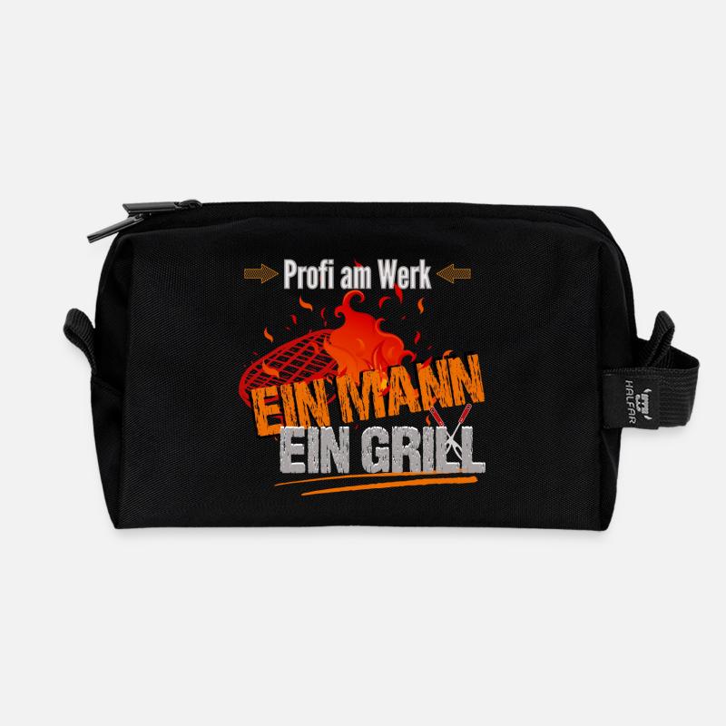 Profi am Werk - Recycelte Kulturtasche - Schwarz