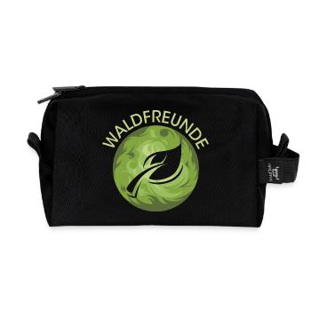 Waldfreunde Blatt Natur Naturschutz Waldschutz - Recycelte Kulturtasche - Schwarz - Vorne