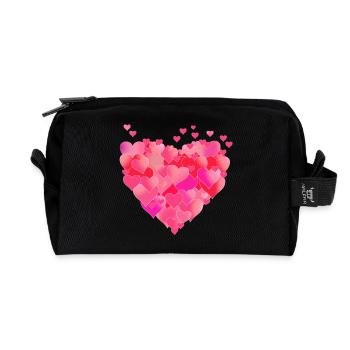 Herz der Herzen - Recycelte Kulturtasche - Schwarz - Vorne