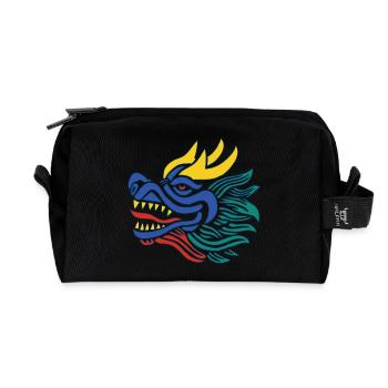 The Dragon's Smile - Recycled Toiletry Zip Bag - black - Front