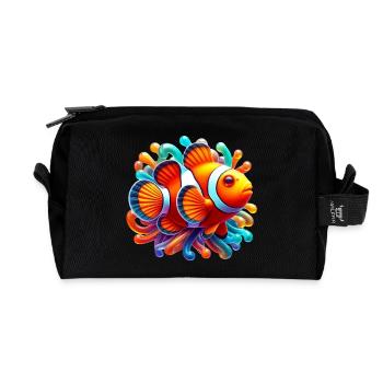 Clownfish - Recycled Toiletry Zip Bag - black - Front