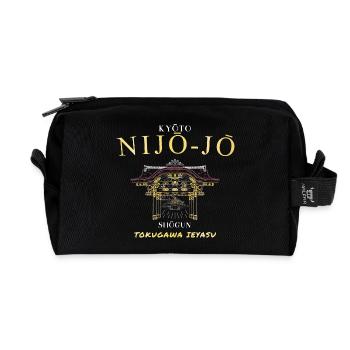 Nijo-jo Castle, Kyoto, Edo Shogun Time, Japan - Recycled Toiletry Zip Bag - black - Front