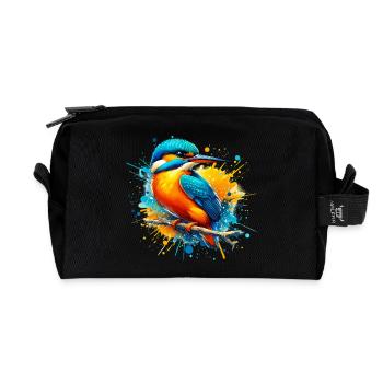Martin-pêcheur - Trousse de toilette en tissu recyclé - noir - Devant