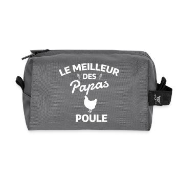 The Best of Daddy Hens - Recycled Toiletry Zip Bag - anthracite - Front