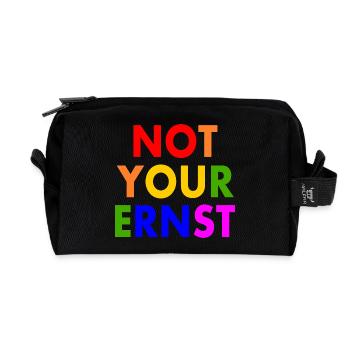 Not your ernst - Recycelte Kulturtasche - Schwarz - Vorne