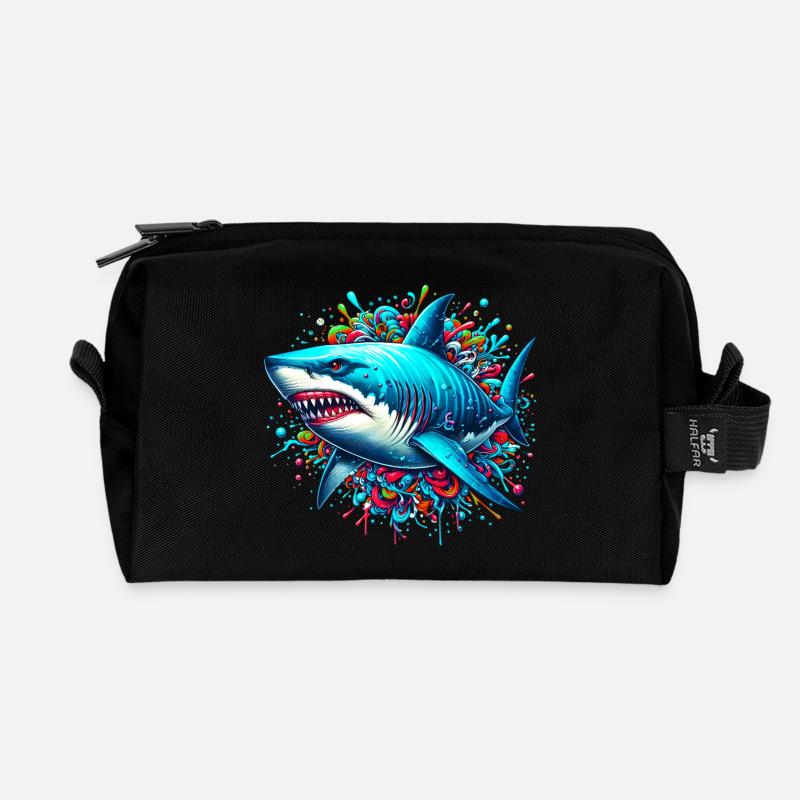 Hai - Recycelte Kulturtasche - Schwarz