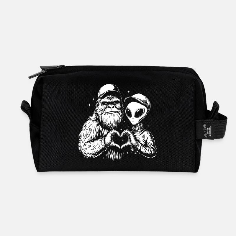 SpaceLove Creative Friends Hybrid - Recycelte Kulturtasche - Schwarz