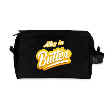 tout en beurre - Trousse de toilette en tissu recyclé - noir - Devant