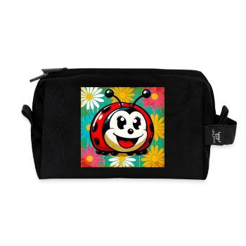 ladybird - Recycled Toiletry Zip Bag - black - Front