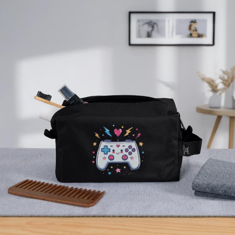 Herzcontroller Doodle Pixel Pop Recycelte Kulturtasche