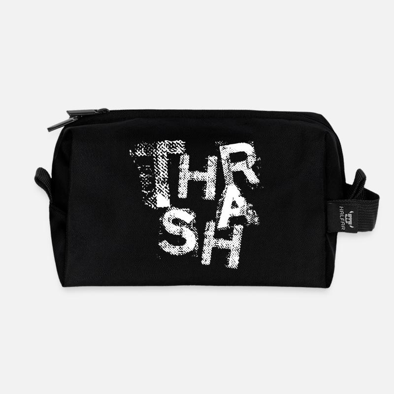 Grunge-Thrash-Metal-Typografie - Recycelte Kulturtasche - Schwarz