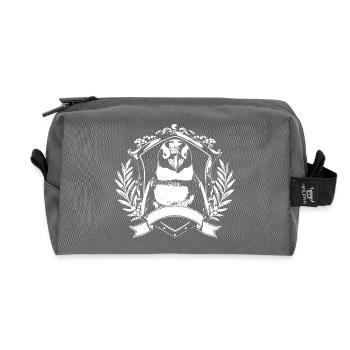 Pinguin Wappen Crest - Recycelte Kulturtasche - Anthrazit - Vorne