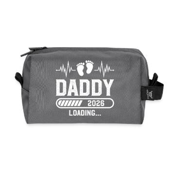 Daddy 2026 New Dad Loading 2026 - Recycled Toiletry Zip Bag - anthracite - Front