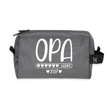 Opa 2027 loading - Recycelte Kulturtasche - Anthrazit - Vorne