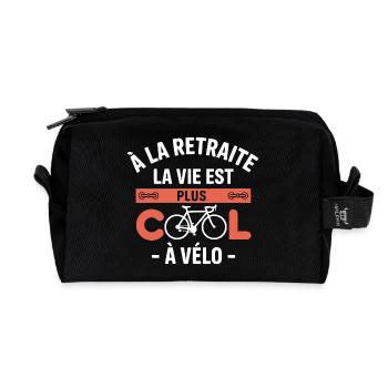 Altersvorsorge ist cooler Fahrrad Geschenkrad - Recycelte Kulturtasche - Schwarz - Vorne